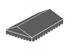 Marquee replacement cover 4x4 m PE